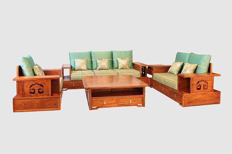 奉化中式实木沙发简直太美了
